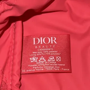 Christian Dior NWOT Coral Canvas Travel Cosmetic Vanity Case Makeup Jewelry Organizer D…‎ thumbnail 12