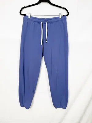 Marine Layer Fleece French Terry High Rise Jogger Sweatpants Skipper Blue thumbnail 2