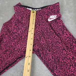 Nike Womens Pink‎ Leopard Workout Pants size Small Just Do It thumbnail 9