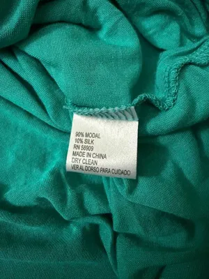 Gianni Bini Teal Modal Silk Ruched Dress L thumbnail 7