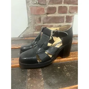 Steve Madden Leather Heeled Fisherman Sandals - Grunge Academia Retro 90s Y2K 6 thumbnail 6