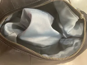 Coach Kristin Black Leather Shoulder Bag Gusseted PocketLatch PurseVintage 16808 thumbnail 5