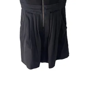 Armani Exchange Size 6 Small‎ Black Pleated Zip Dress Pockets thumbnail 3