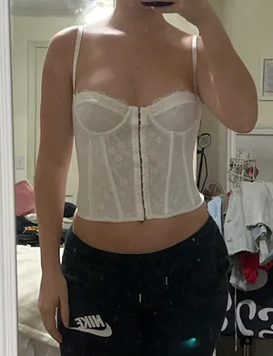 Corset Top White Size XS thumbnail 2