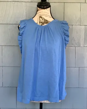 LOFT Ruffle Sleeve Blouse thumbnail 1