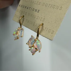 Anthropologie Gold Drop Earrings thumbnail 5
