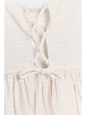 ZARA Gingham Balloon Mini Dress thumbnail 6