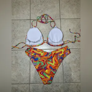 SheIn Multicolored bikini set thumbnail 2