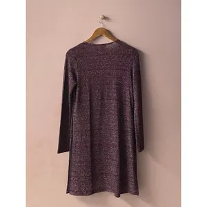 Wet Seal Burgundy Marled Lightweight Knit Open Front Cardigan Size M GUC thumbnail 4