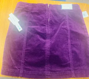 Tinseltown New with tag women's solid velvet mini skirt with zipper size medium thumbnail 3