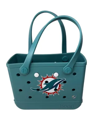 NWT BOGG NFL Miami Dolphins Bitty‎ Bag Teal EVA Tote Beach Tailgate Bag thumbnail 1