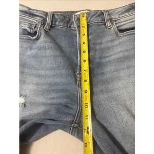 Hidden Jeans Straight Leg Women Size 31 Light Blue Distressed High Rise Cotton thumbnail 6