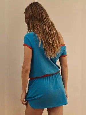Free People My Favorite Mini Dress - Baywatch Combo thumbnail 4