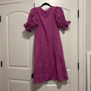 Who What Wear Dress Midi Magenta thumbnail 2