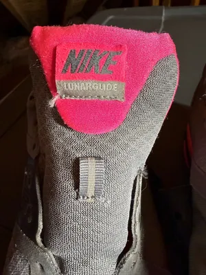 Nike Lunarglide Gray and Hot Pink Trainer Sneakers thumbnail 4