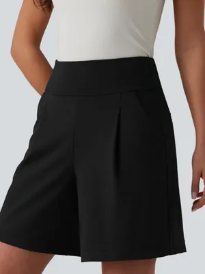 NEW Halara DayStretch High Waisted Work Baggy Bermuda Shorts Women’s Small thumbnail 3