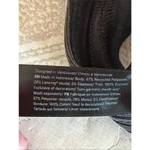Lululemon Ribbed Softstreme Cropped Tank Gray Black Size 0 V-Neck Peach Fuzz thumbnail 4