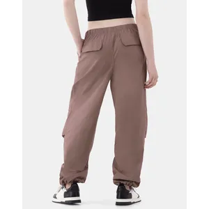 No Boundaries Womens Pants Size XL Mauve Parachute Relaxed 30" Inseam Streetwear thumbnail 5