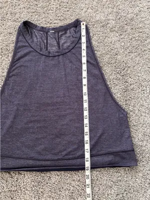 Lululemon Pace Perfect Loose Semi Cropped Athletic Tank Top Size 6 No size tag thumbnail 7