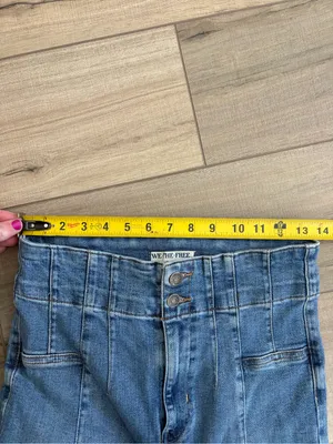 Free People We The Free Jayde High Rise Flare Jeans Sunburst Blue 29 thumbnail 8