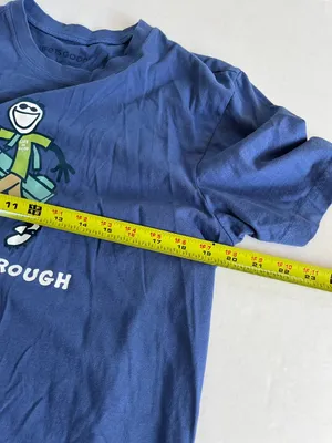 Life is Good Sz M Blue Short Sleeve Crusher Tee shirt pullover golf thumbnail 5