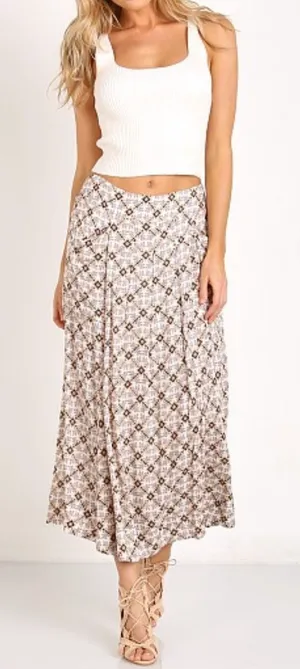 Free People Culottes | Ivory Combo Flowy Pants thumbnail 1
