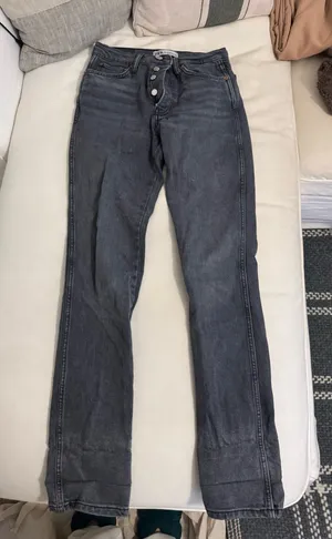 Zara dark grey jeans thumbnail 1