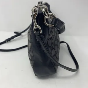 Coach Signature Chelsea Jacquard Crossbody Bag Purse 37584 Black thumbnail 6