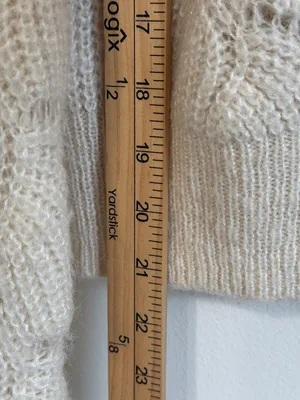 Rolla's Laura Sweater Size Medium / 10 vanilla cream white alpaca knit fall thumbnail 9