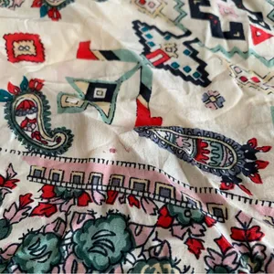 Anthropologie Vintage Chinese silk scarf thumbnail 5