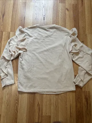 A new day Women's Ruffle Long-Sleeve Top - Cream thumbnail 6