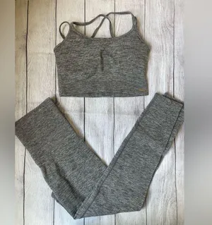 Savage X Fenty SEAMLESS RIB SPORT LOW-IMPACT BRA and legging set thumbnail 6