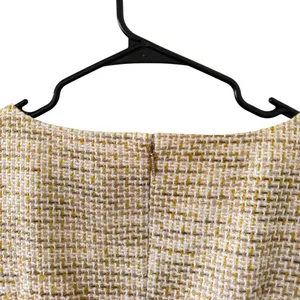 Tory Burch Emma Golden Yellow Tweed Sheath Dress thumbnail 4