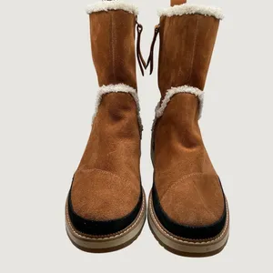 TOMS Mesa Tan Suede Faux Shearling Lined Mid-Calf Platform Boots Women 6 thumbnail 6
