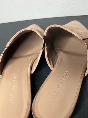 Jenni Kayne Oiled Leather Point Toe Slip On Mules in Taupe EU 41 Quiet Luxury thumbnail 7