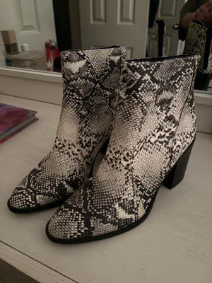 Tilly's Snakeskin booties thumbnail 1