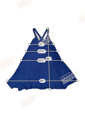 Maronie Royal Blue Swing Tank‎ Dress Small Crochet Strap Cotton Modal Boho thumbnail 4