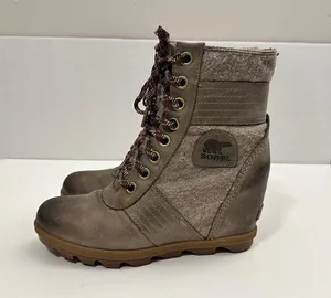 Sorel Lexie Waterproof Leather Wedge Boot Size 8.5 US thumbnail 5