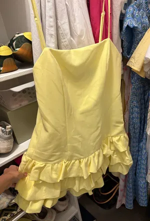 DO+BE Yellow Semi Formal Dress thumbnail 1