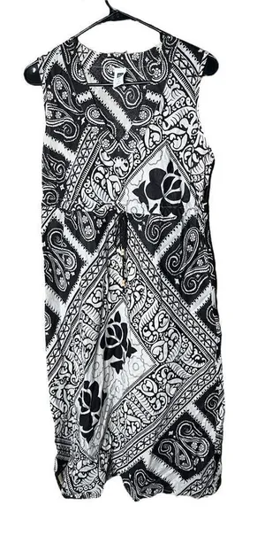 Vintage Y2K Gap Dark Brown Paisley Print Dress Size‎ M thumbnail 1