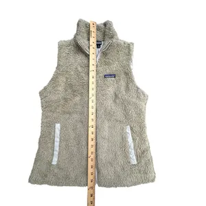 Patagonia Los Gatos Deep Pile Fleece Vest Large Sherpa El‎ Kap Khaki #Y4-3 thumbnail 7