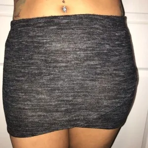 Seductions NWT Small Solid Plain Dark‎ Gray Thin Mini Skirt Womens thumbnail 1