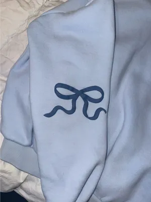 Edikted Blue Bow Hoodie thumbnail 3