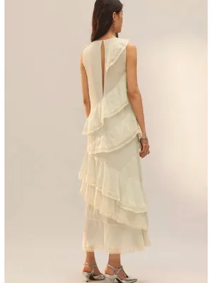 Zara limited edition ruffle maxi dress thumbnail 2