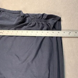 Old Navy Active PowerChill Ruched Side Crop Top Gray XL Go-Dry Workout Shirt thumbnail 5