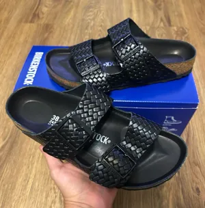 BIRKENSTOCK Arizona embossed black gladiator sandals slippers shoes women’s eur 38 new thumbnail 1