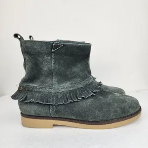 Coolway Grey Suede Ankle Boots Fringe Bobo Accent Size 8 thumbnail 14