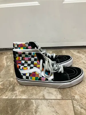 VANS Sk8-Hi Floral Sneakers Size 6.5 thumbnail 6