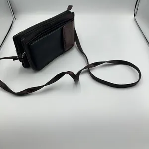 Western Woven Heart Concho Crossbody Wallet Bag Brown Black Ornate Corners thumbnail 7