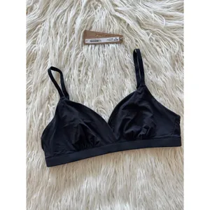 Skims Fits Everybody Crossover Bralette Onyx Size Small thumbnail 3